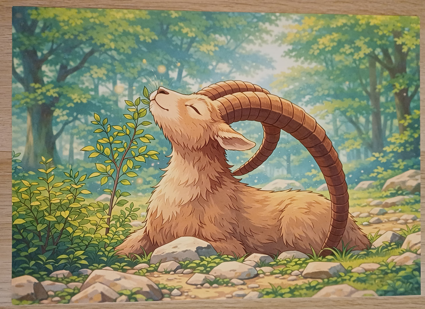 Poster, A4, pour aider ou pour decorer , bouquetin du Creux-Du-Van, aide pour puzzle, decoration chambre enfant, 