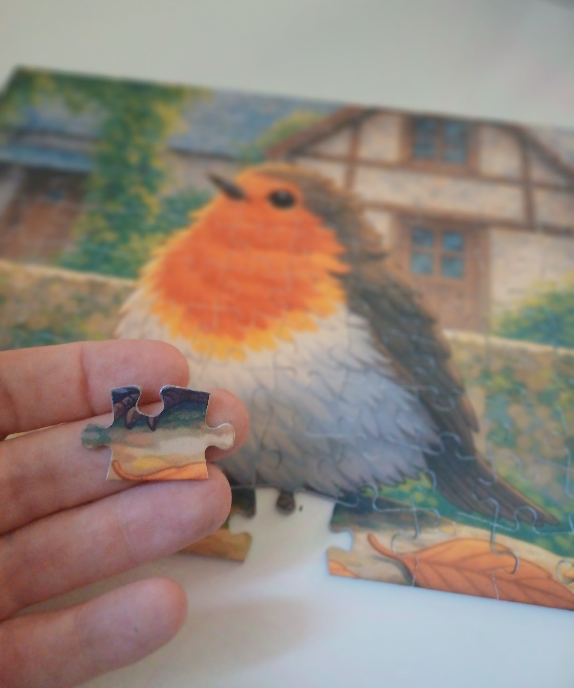 Puzzle pour enfants.  Taille de pièces. Puzzle nature. Activité sans écran