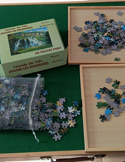 Puzzle 1000 pièces - Cascade des Tufs (BAUME-LES-MESSIEURS)