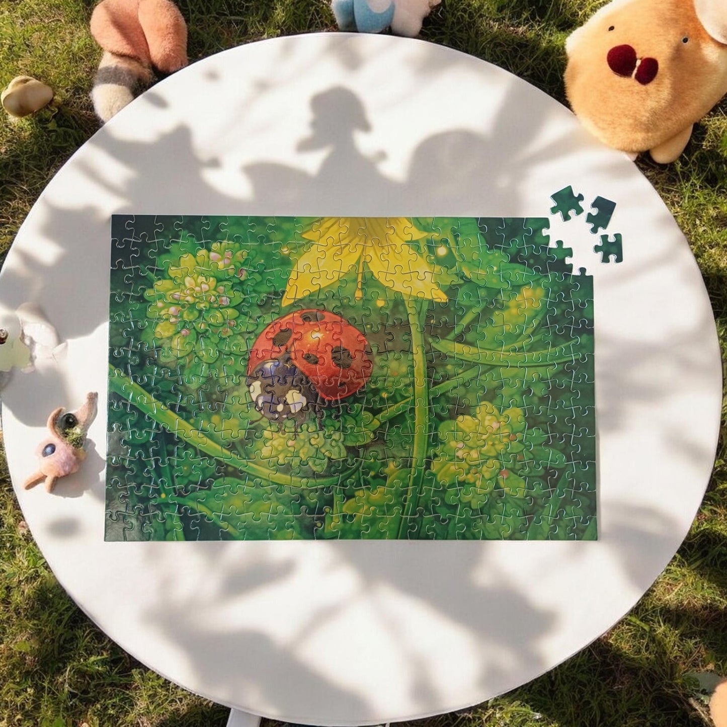 Puzzle 252 pièces - coccinelle - L’invitée à pois