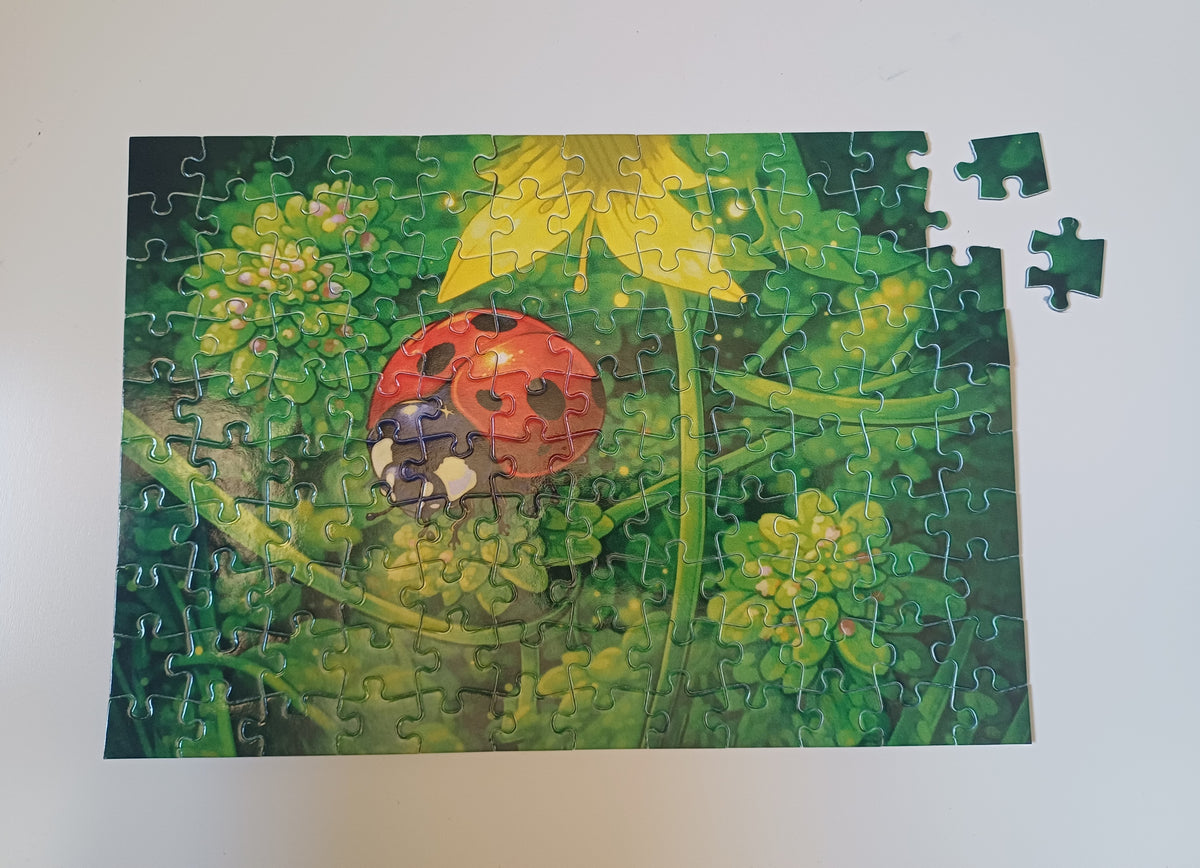 Puzzle pour enfants - COCCINELLE - L’invitée à pois