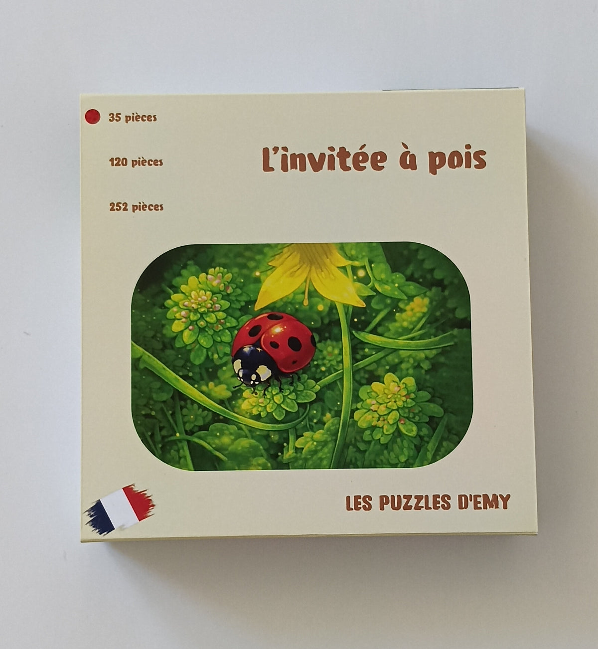 Puzzle pour enfants - COCCINELLE - L’invitée à pois